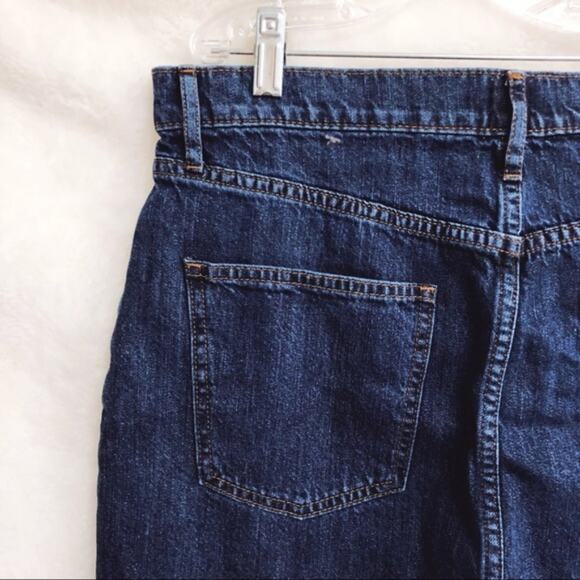 GAP Blue Dark Wash 5-Pocket Denim Mini Skirt - Picture 5 of 8